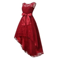 Haxmnou ženska haljina haljina moda čista boja čipke šivanje visokih struka IRregularna suknja Elegantna