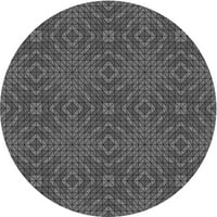 Ahgly Company u zatvorenom okruglom uzorkovima tamno sive crno područje crna područja, 5 'krug