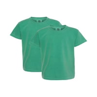 Komforna boja Mladinska majica za prodaju, 2-pakovanje, ljubičasta, XL
