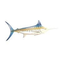 Kreativni simulacijski metalni morski pas tunjeve privjesak zidni dekor metalna riba skulptura zidna