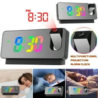 Sat alarm projekcija projekcija projektor LED temperatura Bedside Travel Child Problematible Cloip Clotovi