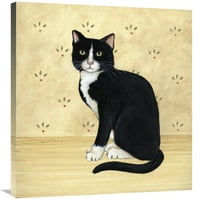 Globalna galerija 'Country Kitty I' by David Carter Brown Stretched Canvas Wall Art