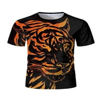 Grianlook muns majica košulja kratkim rukavima kratki rukav Top majica Muška tiger otisnuta bluza ljeto
