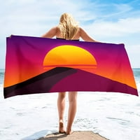 Palm Tree Sunset Super Mekani plišani plaža ručnik za kupanje za žene djevojke muškarci za kupanje ručnik