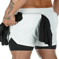 Muška brzo-suha sportska teretana trčanja kratke hlače prozračne fitnes dno sa džepovima