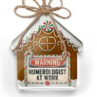 Ornament tiskao je jedan broj upozorenja na poslu koji je vintage zabavljao posao božićno neonblond
