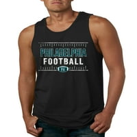 Divlji Bobby Philadelphia Phi Hometown City Football Fan Pride Sportski muški grafički tenk, crni, X-veliki