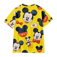 Mickey & Friends ispisani grafički kratki rukav grafički kratki vrat opuštena fit majica za djevojčice dječake Muške ženske majice