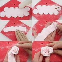 3D ružičasti cvijet ikad rezač Fondant kalup za ukrašavanje kolača