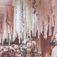 Umjetna svila Wisteria cvjetni loze viseći bočni kanan cvijeće vjenčanje