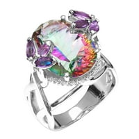 Novi dizajn boja dijamantskih godišnjica poklona vjenčanica za vjenčani prsten za vjenčanje