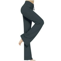 Joga hlače za žene odolijevanje plus veličine Žene labave visoke struke široke noge za noge Vježbajte