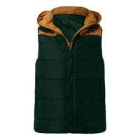 Muška jesenina i zimska modna casual patentni zatvarač džep kapuljač sa kapuljačnim jaknom prsluk prsluk