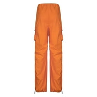 Narančasta novo proljeće i ljetne ženske solidne boje teretnih hlača ulice Hip hop jogging pantalone