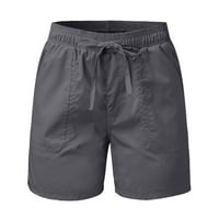 Hlače za žene planinarske kratke hlače Čvrsta boja elastični struk vjetrene kratke hlače sa džepovima