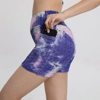 Hlače visokog struka Yoga za žene Bubble Bubble Bucting vežba za dizanje pantalona Yoga kratke hlače