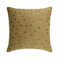 Dekorativni jastuk, beležni jastuci beige 12 x12 , baršunaste cvjetne jastuke za bacanje perla za kauč,