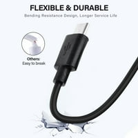 -Geek Black USB-C tip-c PSU punjač kabelski kabel vode za Sony Xperia Compact F5321