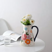 Vimonus u nordijskom čajnik i vazi - izdržljiva i moderna cvjetna vaza - elegantna bijela keramička