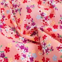 Sdjma Toddler Djevojčica Djevojka odjeća s dugim rukavima jednodijelna cvjetna haljina za ispis jesenska