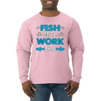 Divlji bobby, riba više radova manje pro ribolovci, ribolov, majica s dugim rukavima, svijetlo ružičasta,