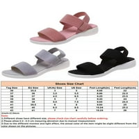 Lacyhop Žene ravne sandale s niskim klinom casual cipele na sandale Sport Lagana gležnja na plaži Siva