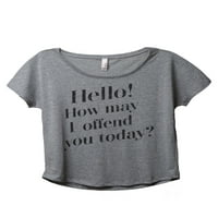 Cisterna navoja Kako vas mogu uvrijediti danas ženska moda opuštena Slouchy Dolman majica Tee Heather