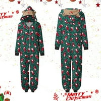 Uklapanje božićnih pidžame za cijelu obitelj Xmas Black i Crveni PAID PJS Spavaće odjeće za odmor Home