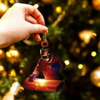 Božićni ukrasi Personalizirani zavarivač Ornament Dvostrani viseći otisnute ukrase Božićni automobilski