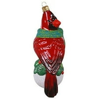Hallmark Hangsake Hatchen Ornament, Regal Crvena Bird Cardinal, puhala staklo