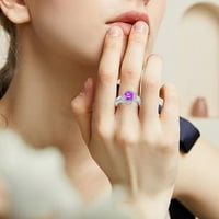 Emotion Prsten cirkon Circon Full Diamond Ring nakit za rođendan Prijedlog poklona modernog angažmana Prstenje prstenaste