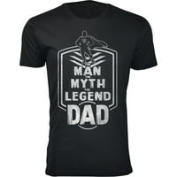 Muškarci Čovjek mit, majica Legenda Tata značke