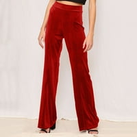 Kali_store Pješačke hlače Žene Žene Ležerne kože mršave gamaše rastezanje radne pantalone s visokim