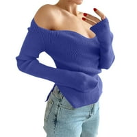 Rovga ženska vježba dno sedilo ženska jeseni zimsku košulju s dugim rukavima elegantni džemper od punog