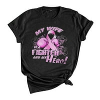 Zodggu Best Svjetlossno za dojku Ispis bluza za bluzu za žene za žene Fighter Moj heroj Ispis kratkih