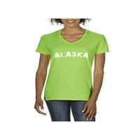 Normalno je dosadno - Ženska majica V-izrez kratki rukav, do žena Veličina 3XL - Aljaska