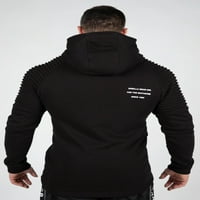 Delta zipped hoodie - crna