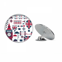 Tower Ballon Sollier UK Big Ben England Okrugli metalni kašični pin Brooch