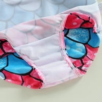 Jaweiwi Kids Girls One kupaći kostim rukavice bez rukava Print Bowknot kupaći kostimi za ljetnu plažu,