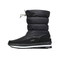 Sanviglor Womens Boots Mid Calf zimske tople cipele Zip up čizme na otvorenom lagana bez klizanja mokasina