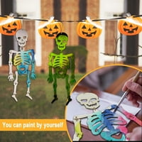 Drveni ukrasni Halloween okvir Privjesak DIY privjesak ukras i vise