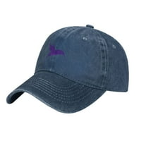 Bejzbol kapa, vanjska casual Sportska kapa Klasična zakrivljena rubna šešir - podesivi kaubojski šešir, hummingbird Silhouette - Navy Blue