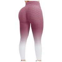 Pgeraug pantalone za žene mijenjaju mjehuriće dizanje fitness tekući visoki struk joga hlače joga hlače