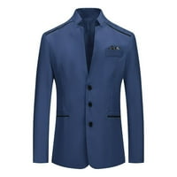 Muški casual odijelo Blazer jakne stoji ovratnik lagani obloženi sportski kaputi Redovni fit poslovni