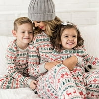 Porodica koja odgovara Božićne pidžame za žene Muška djeca Parovi za odmor tiskano spavanje i salon odjeću