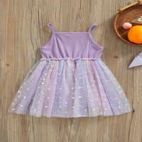 Arvbitana 2- godina Toddler djevojka princeza haljina čipka tulle haljina vjenčanica bez rukava ljeto