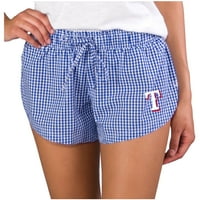Ženski pojmovi Sport Royal Texas Rangers Tradicija tkane kratke hlače