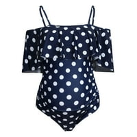 Trudni kupaći kostimi za žene majčinstvo ženske kupaći kostim kupaći plaža odijela tiskane ruffles čipke