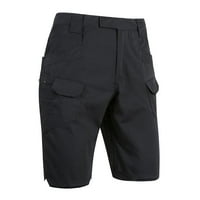 Teretne hlače za muškarce Sportske pamučne posteljine Ležerne prilike Ležerne prilike Casual Pajamas džep jogging hlače crna l