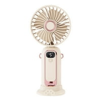 CGLFD Cleance Prijenosni ventilator Digitalni ručni mali ventilator USB punjenje sklopivi prenosni mini